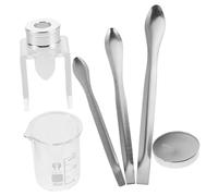 EPIGEIST Kit Profesional para Reparar Labiales Rotos Molde de Silicona Medidores Graduados Espátula para Ojos DIY para Fabricar y Restaurar Portátil y Compatible con Múltiples