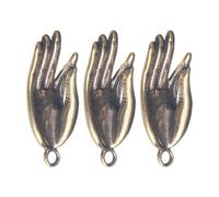 EPIGEIST Llaveros de Latón Vintage, Colgantes Decorativos de Mano de Buda, Pack de 3 Piezas Pequeñas para Adorno Llavero Diy, Accesorio Creativo para Manualidades y Decoración
