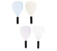 EPIGEIST Mascarilla Facial Reutilizable para Peluquería con Asa, Protector Plástico para Corte de Pelo y Tinte, 4 Piezas en Azul, Rosa, Transparente y Amarillo, Cobertura