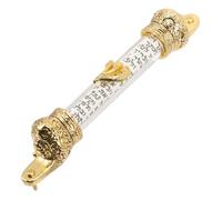 EPIGEIST Mezuzá Metálica para Puerta Pergamino Hecho a Mano, Decoración Artística y Delicada para Uso en Festividades Judías y Protección del Hogar, 11,5 Cm