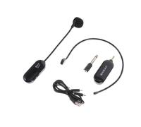 EPIGEIST Micrófono Inalámbrico UHF Pequeño Auriculares Negro, Sistema Portátil para Guía Turístico y Amplificador De Voz, Diseño Ligero y Duradero para Uso Cómodo Diario