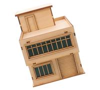 EPIGEIST Modelo de Cabaña de Madera 3D Preensamblada para Diorama de Mesa de Arena, Mini Casa de Madera 4.3x3.1x3 Pulgadas, Construcción de Calles para Instalación, Kit de Mini Edificios