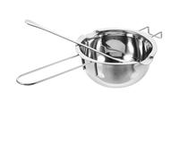 EPIGEIST Olla para Fundir Chocolate y Queso de Acero Inoxidable 304 Set de 2 Piezas de 400 Ml Boquillas para Verter y Asa Ergonómica Adecuado para Repostería y Elaboración de Velas