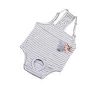 EPIGEIST Pañales para Perros con Tirantes Funcionales De Tela Transpirable, Tamaño XL Gris, Pantalones Sanitarios para Mascotas, Protección Durante El Ciclo para Perras