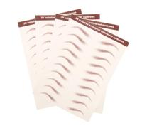 EPIGEIST Pegatinas para Cejas Postizas Resistentes al Agua 4 Láminas 3D Realistas Cejas Adhesivas Marrón para Maquillaje Natural para Mujer y Hombre