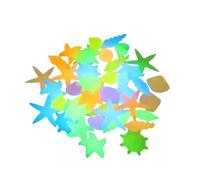 EPIGEIST Piedras Fluorescentes Decorativas para Acuario Grava Pequeña de Resina 50 Unidades Colores Aleatorios Adornos para Peceras Decoración Marina para Acuarios Color Aleatorio