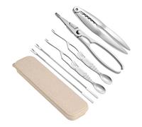 EPIGEIST Pinzas para Mariscos y Tenedores De Cangrejo De Acero Inoxidable, Set De 6 Piezas, Diseño Ergonómico, Herramienta para Comer Cangrejos y Langosta, Adecuado para Uso Doméstico y Mariscos