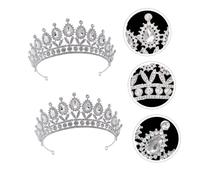 EPIGEIST Plateada de Alta Gama con Tiara Delicada Cristal para Bodas y Eventos Tocado Elegante para Novia Princesas y Mujeres Accesorio Brillante para Cabello de Fiesta