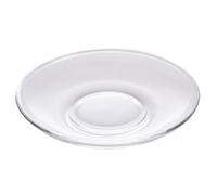 EPIGEIST Platillo de Vidrio Transparente Redondo 8.5x8.5 Cm, Posavasos Antideslizante para Taza de Té, Plato Multiusos para Café y Refrigerios, Almohadilla Térmica Creativa Reutilizable