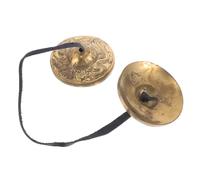 EPIGEIST Platillos De Dedo De Latón De Nepal, Mini Címbalos De Banda De Cobre Para Danza Del Vientre, Instrumento De Percusión Para Yoga y Ceremonias Rituales