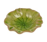 EPIGEIST Plato de Cerámica para Aceites Esenciales Cuenco Aromático Verde Seguro y Decorativo Bandeja de Almacenamiento para Salón y Mezclas de Esencias