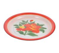 EPIGEIST Plato Esmaltado Redondo de 30 Cm Estilo Chino, Bandeja Multifunción para Servir Comida y Postres, Suministro de Cena Vintage, Resistente y Fácil de Limpiar para Uso Doméstico