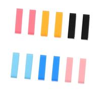 EPIGEIST Presilla para Correa de Reloj de Silicona 12 Pcs para Smartwatch Accesorios Anillo Flexible Duradero Multicolor Negro Azul Rosa Coral Amarillo para Uso Diario Ajustable