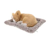 EPIGEIST Realista Perro Peluche para Coche Adorable Decoración de Salpicadero Figura de Perro Dormido Alfombrilla Accesorio Resistente y Fácil Mantenimiento para Interior de Auto