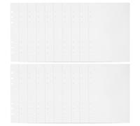 EPIGEIST Recambio para Libro de Pegatinas A5 40 Hojas de Papel Adhesivo Desprendible Doble Cara, Insertos Perforados para Carpeta de 6 Anillas, Papel Reutilizable para Álbumes