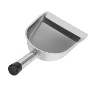 EPIGEIST Recogedor de Mano de Acero Inoxidable Grueso Mediano Mango de Acero Pala de Basura Portátil para Limpieza del Hogar y Cocina Recogedor de Escritorio Ergonómico Práctico