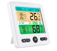 EPIGEIST Reloj Termómetro Interior Digital Multifunción con Pantalla Grande para Medir Temperatura y Humedad el Hogar Diseño y Fácil Instalación Preciso y Duradero