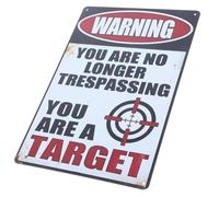 EPIGEIST Señal de Advertencia Vintage de Hojalata 20x30 Cm, Cartel Decorativo Divertido para Pared, Decoración de Pared de Cafetería y Garaje, Arte Rústico Metálico para Hogar y Bar