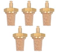 EPIGEIST Silenciador De Aire De Latón M5 Para Máquina De Niebla De Escenario, Filtro De Cobre Para Tubos, Boquilla De 5 Piezas Antirruido Para Efectos De Sonido En Directo