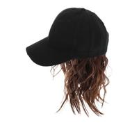 EPIGEIST Sombrero Peluca Mujer Estilo con Rizos Cortos Moda Gorra de Béisbol Integrada para Casual y Actividades al Aire Pelo Sintético Ligero y Cómodo