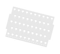 EPIGEIST Soporte de Pared para Pendientes de Acrílico Blanco Organizador de Joyas Múltiples Orificios Exhibidor Práctico para Almacenamiento y Exhibición Hogar