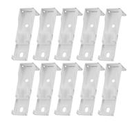 EPIGEIST Soportes de Montaje para Rieles de Cortina Aplicables, 12 Piezas Color Claro, Compatibles con Rieles Curvos y Rectos, Fijación Segura para Techo y Pared, Accesorios para Cortinas