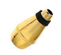 EPIGEIST Sordina De Práctica Para Trompeta Pequeña Dorada De Plástico Ligero, 13.5x7x7 Cm, Silenciador Para Uso Práctica y Ensayos Domésticos