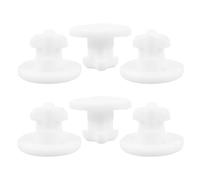 EPIGEIST Tapones de Ventilación de Silicona Blanca para Fiambrera, 6 Piezas, Sello Hermético Reutilizable Prueba de Fugas, Válvula de Liberación de Presión para Recipientes de