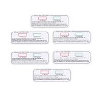 EPIGEIST Tarjeta de prueba de intensidad UV para lectura de intensidad de luz UVA y UVC, 6 tarjetas de identificación, PVC, uso doméstico