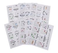 EPIGEIST Tarjetas de Acordes de Guitarra para Principiantes 57 Hojas de Referencia Caja de Almacenamiento Portátil Guía Didáctica para Clases Práctica Personal y Aprendizaje Musical