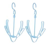 EPIGEIST Tendedero para Zapatos Doble De Plástico Azul, Secador y Zapatero Resistente, Ligero y Compacto, Adecuado para Hogar y Organización, Paquete De 2 Unidades para Ahorro De Espacio