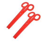 EPIGEIST Tijeras Gigantes de Juguete Rojas 2 Piezas para Disfraces de Carnaval y Comedia Accesorio de Plástico Divertido para Juego de Imitación y Fotografía de Cosplay