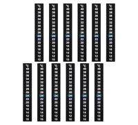 EPIGEIST Tiras Adhesivas Termómetro LCD 12 Pcs para Acuarios Peceras Indicador Visual Temperatura 10-40 °C Pegatina Adhesiva para Fermentación y Control Ambiental