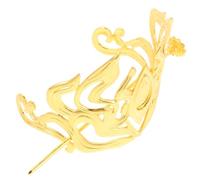 EPIGEIST Tocado Hanfu Masculino Dorado de Metal, Horquilla Retro Ligera y Cómoda para Cabello Recogido, Adecuado para Atuendos Diarios y Presentaciones en Escenario