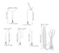 EPIGEIST Varita de Alta Frecuencia Portátil para Cuidado Facial Dispositivo Eléctrico Multifuncional Tubo de Vidrio y Función de Ozono Herramienta Profesional para Reducción de Arrugas y