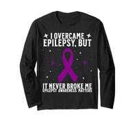 Epilepsy Awareness Products Gifts Fight Epilepsy Warrior Manga Larga