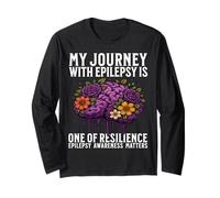 Epilepsy Awareness Products Gifts Fight Epilepsy Warrior Manga Larga