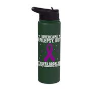 Epilepsy Awareness Products Gifts Fight Epilepsy Warrior Stainless Steel Insulated Water Bottle