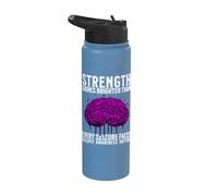 Epilepsy Awareness Products Gifts Fight Epilepsy Warrior Stainless Steel Insulated Water Bottle