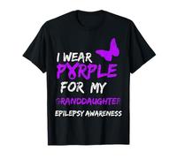 Epilepsy I Wear Purple For My Granddaughter Ribbon Camiseta