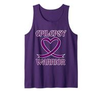 Epilepsy Warrior Purple Heart Ribbon Awareness Camiseta sin Mangas