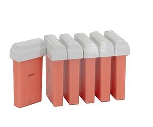 Epilwax 6 Cartuchos Compatibles Con calentador Veet EasyWax Roll-On de de 50 ml Cera Depilatoria Rosa Tibia para Depilación con Bandas Depilatorias des las piernas axilas y el cuerpo