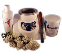 EpilWax - Kit de depilación completa con cera caliente pelable en bote de 800 ml sin tiras - Depiladora de cera depilación profesional grande cubeta de 800 ml para cera depilación profesional - Incluye 1 aceite después de depilación, 1 bote de 800 ml de cera Pelable Sin Bandas, 1 espátula Metálica