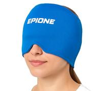 Epione - Gorro de alivio de migraña - Boston Tech Epione 360° Gel de enfriamiento para dolor de cabeza, migraña y dolor sinusal, bolsa de hielo reutilizable para terapia fría y caliente con cubierta