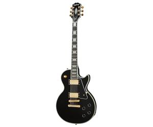 Epiphone Inspirado en Gibson Les Paul Custom, ébano con bolsa