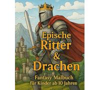 Epische Ritter & Drachen: Fantasy Malbuch für Kinder ab 10 Jahren