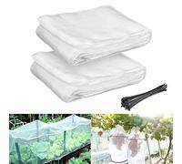 Episkey 2 redes antiinsectos, 2,5 m x 5 m red de protección para jardín, red antiinsectos huertos, red antipájaros mosquito paloma, malla para protección plantas, flores, verduras y frutas