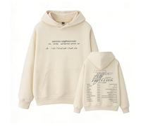 Episode 1: Zero Frontier Sudadera con Capucha de algodón 2026 Sudadera con Merchandising Estampada Worldtour Support(Beige,S)