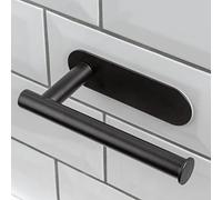EPISTAR Portarrollos de Papel higiénico, Accesorio de baño Autoadhesivo, Montaje en Pared, no Requiere Taladro (Hierro Fundido, Negro)