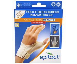 Epitact Ortesis Rígida Noche Pulgar Doloroso Mano Izquierda - M